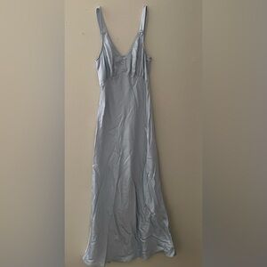 Reformation long blue dress